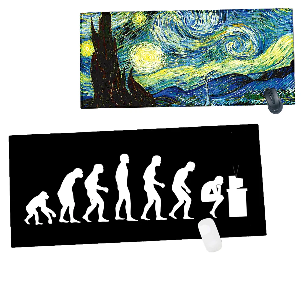 Viviration Large XL Size Gaming Rubber Locked Edge Mat Pad For lol dota 2 New Desk Mat Keybord Pad Laser Mouse Mousepads