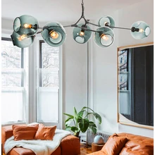 Скандинавское стекло светодиодный подвесной светильник ing современный светодиодный подвесной светильник для столовой кухни дизайнерская Подвесная лампа Avize Lustre
