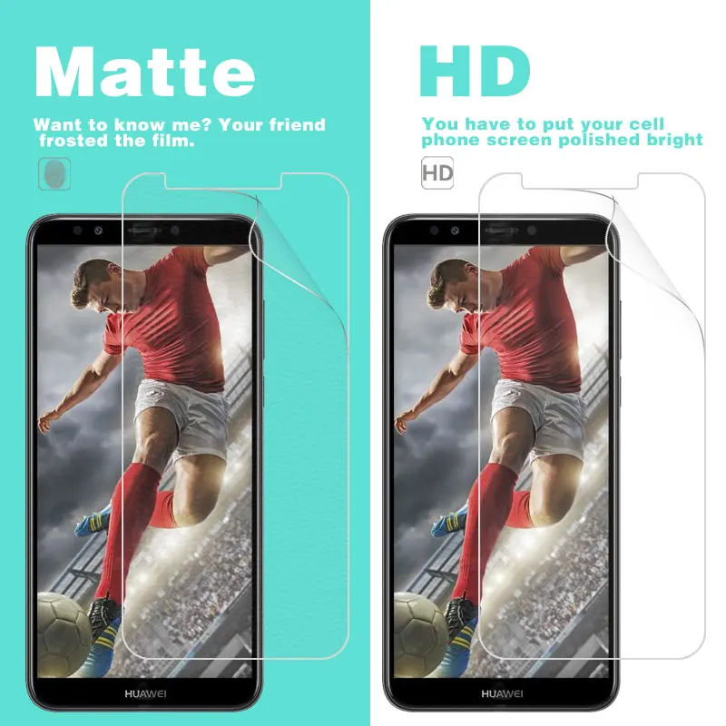 Anti-Glare Matte Film For Huawei Y6 2018 5.7 in ATU-L11 ATU-L21 ATU-L22 ATU-LX3 HD Clear Glossy With Cleaning Tools | Мобильные