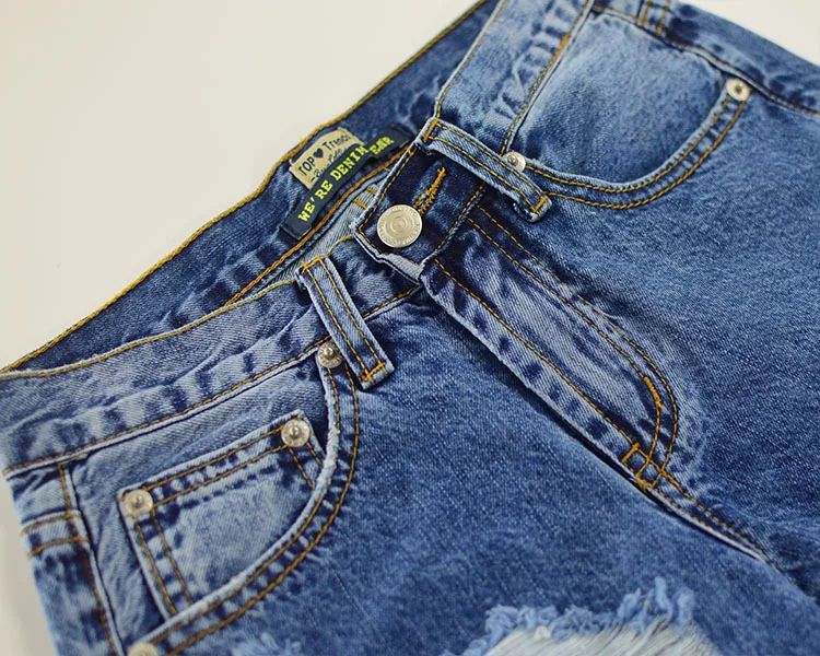 Джинсы-бойфренды для Для женщин Мода High Street выдалбливают джинсы с рваными коленками джинсы с заниженной талией свободные прямые джинсовые