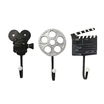 

3pcs Wall Hooks Vintage Delicate Decorative Resin Robe Rack Robe Hanger Coat Hanger for Bedroom Theme Hotel Living Room