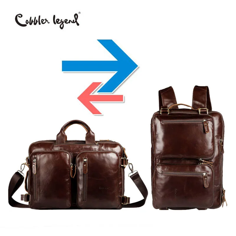 Cobbler Legend сумки через плечо для мужчин сумка для ноутбука Портфель брендовый портфель из натуральной кожи для мужчин кожаная сумка для ноутбука дорожная сумка