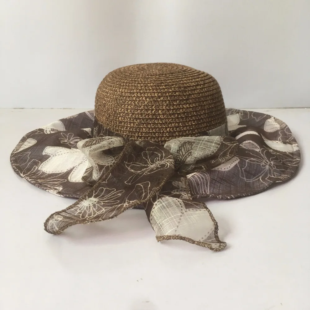 2018 летние Шапки для Для женщин Мода Дизайн Для женщин Beach Sun Hat Складная соломенной шляпе YBS002