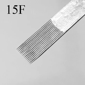 

High Quality 150PCS Professional 1215F Flat Tattoo Needle For Shader Disposable Sterilize Permanent Makeup Needle Free Shipping