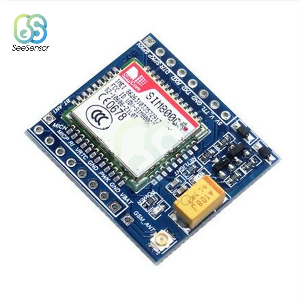SIM800C GSM GPRS модуль 5 В/3 3 в TTL макетная плата IPEX с Bluetooth и TTS для Arduino STM32 C51|Детали