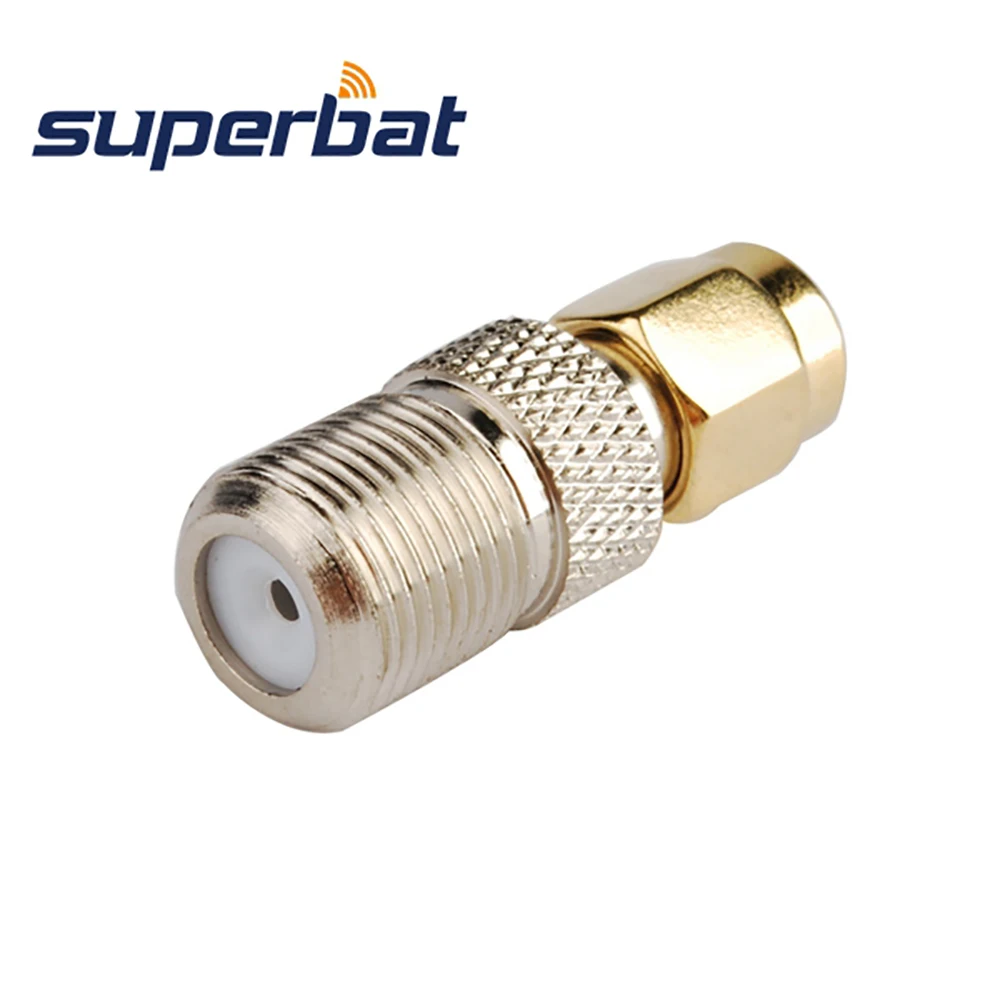 Superbat 5 шт. SMA F адаптер штекер к гнезду прямой радиочастотный коаксиальный