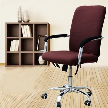 

2017 NEW Spandex Stretch Office Chair Cover Solid Color Elastic Slipcovers Restaurant Seat Cover for Wedding Hotel Office Decor