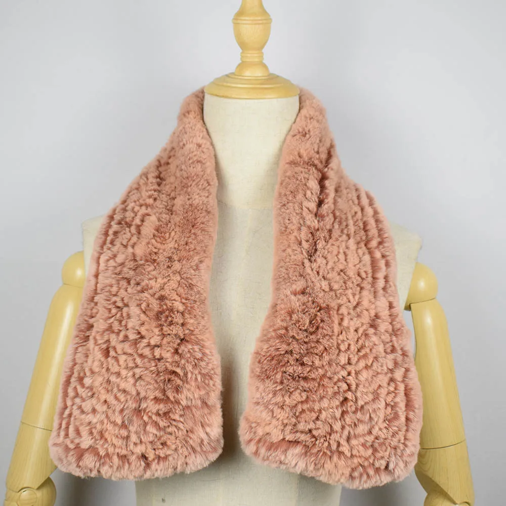 rex rabbit fur scarf short 14