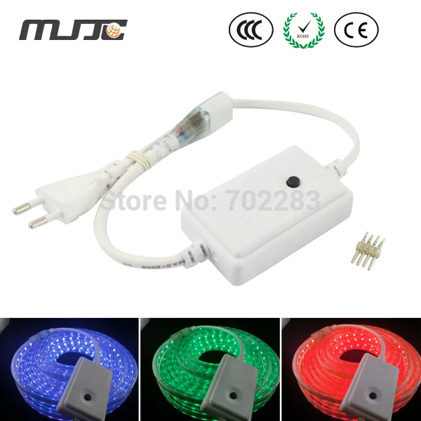 

8 Functions Micro RGB LED Controller to control 220V 230V Waterproof IP67 SMD5050 RGB Flexible LED Strip Light