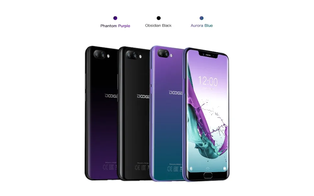 DOOGEE Y7 Plus 4G смартфон 6,18 дюймов MTK6757 Octa Core 6 Гб 64 Гб 16MP 5080 мАч Android 8,1 отпечатков пальцев разблокированная OTG мобильных телефонов