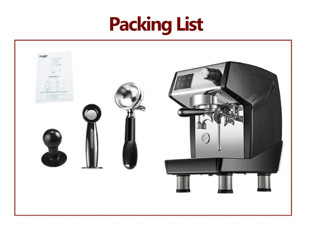 ITOP 1.7L Espresso Electric Coffee Machine Commercial 15Bar Milk Foam