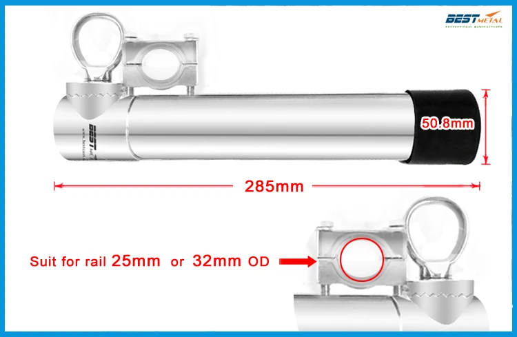 Многонаправленная рейка из нержавеющей стали 316 удочки стойки держатель для рельса 25 мм до 32 мм Лодка