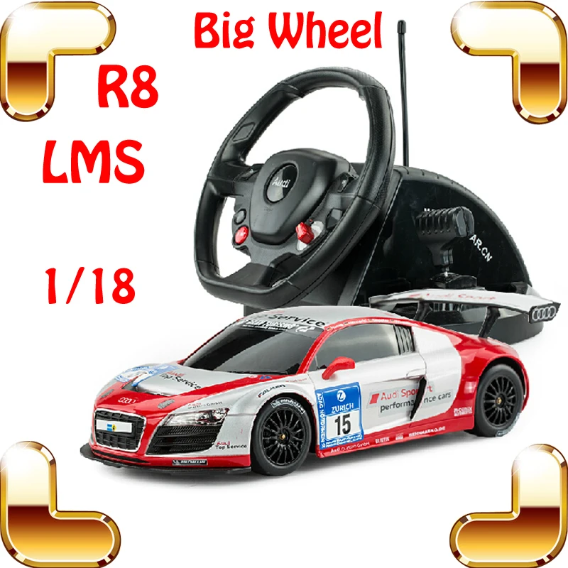 New Year Gift 1/18 R8 LMS RC Big Wheel Control Car Racing Speed Remote Vehicle Match Car Tracing Electric Toys Race Men Present