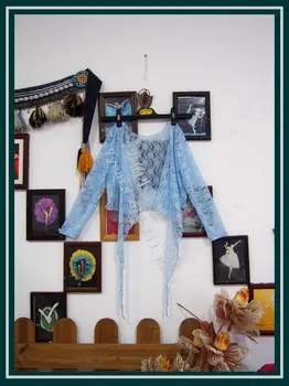 

.Lace belly dance top Gypsy Bohemian top korea lace 9 sleeve top DM13
