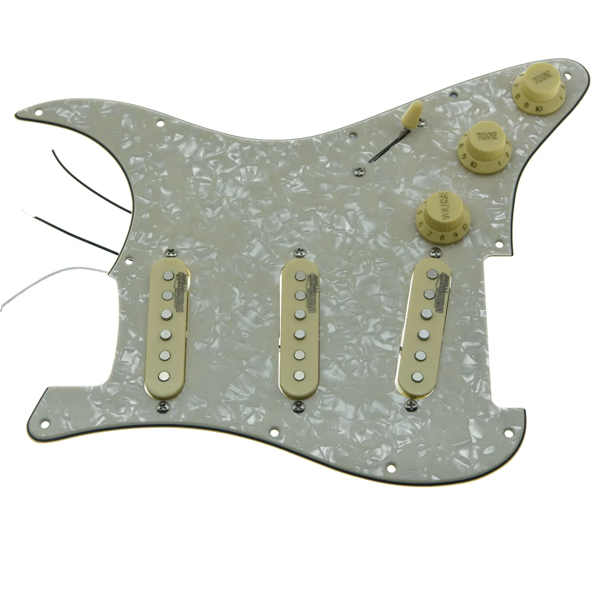 KAISH заряженные электрогитары Pickguard Prewired Pickguard с звукоснимателями Wilkinson для Fender Strat Сделано в США или Мехико