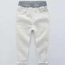 Брюки-Карандаш года, детские брюки, модные джинсы для девочек, обтягивающие детские джинсы для мальчиков, детские джинсовые штаны, повседневные джинсы для малышей