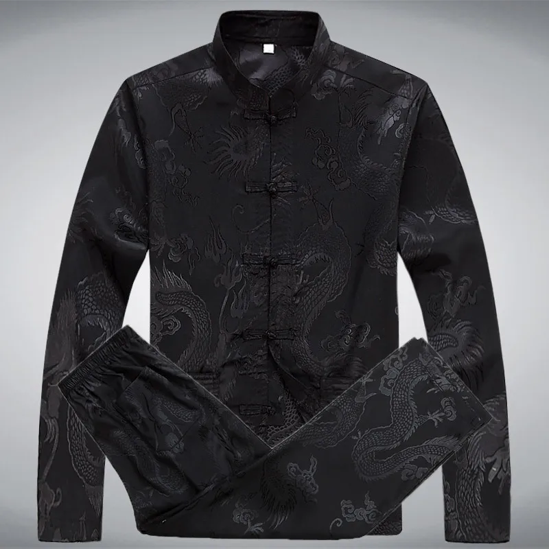 men's tang suit traditional chinese clothing for men pants male shirts oriental cheongsam tang top kung fu stand collar burgundy chinese men shirt chinese dress