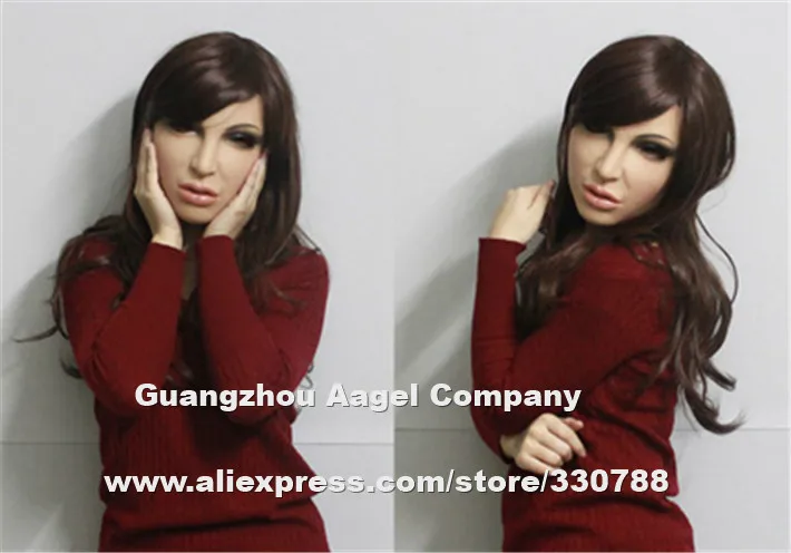 

[SH-8] Top quality silicone female mask, bulk masquerade masks for men, human silicone masks christmas , face party masks