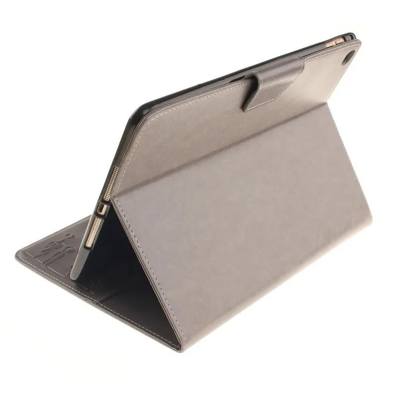 Tablet Cover For Apple Ipad Air 2 Case Magnet Stand Wallet Flip Embossing Lovers Dandelion Luxury Retro Card Holder For IPad 6 (32)