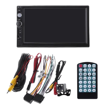 

1x 7inch 2DIN Car MP5 Player Bluetooth Touch Screen Stereo Radio HD+Rear Camera
