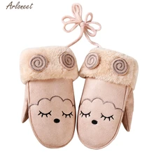 Мода Лидер продаж зимние детские для мальчиков и девочек твист перчатки теплые перчатки полный пальцев Y111530