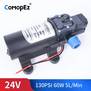 

DC 24V 60W 130PSI 5L / Min Agricultural Electric Automatic Switch Water Pump Micro High Pressure Diaphragm Water Sprayer