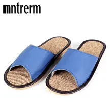 Мужская обувь из натуральной кожи; летние тапочки; домашние тапочки высокого качества из кожи с натуральным лицевым покрытием; женские домашние тапочки