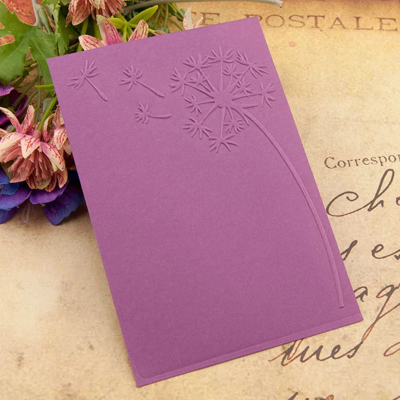 

Dandelion Flower Textured Plastic Embossing Folders for card making Template Dies Scrapbooking Paper Craft Supplies embosser DIY
