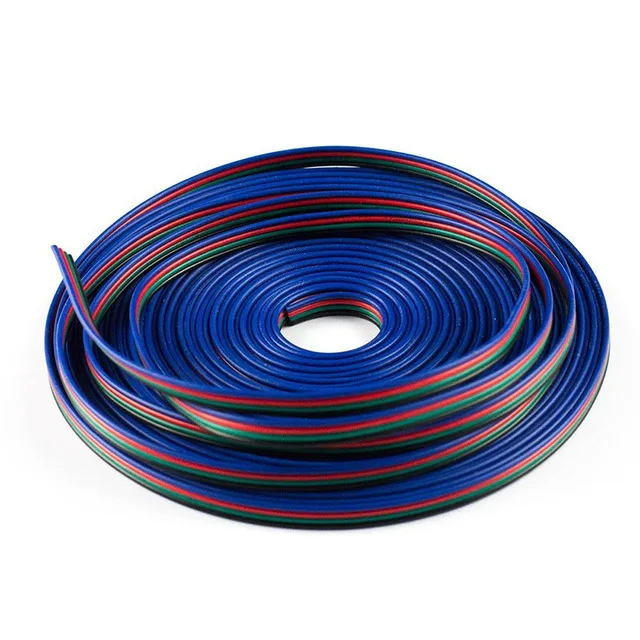 RGB 10m LED Flexible Strip Light Extension Cable 4 Pin Line Cord Wire