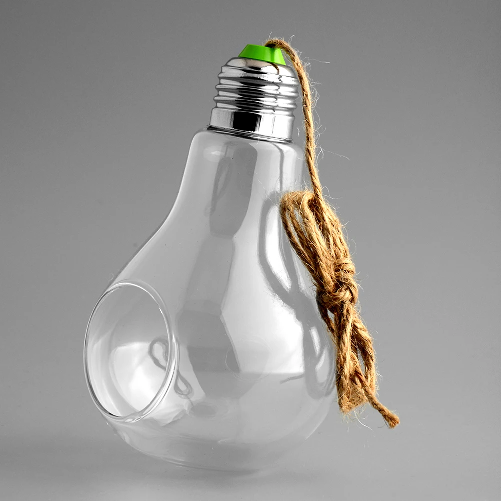 Новая стеклянная лампочка форма лампы цветок водное растение подвесная гидропонная ваза контейнерный горшок домашний офисный, Свадебный декор Прямая поставка
