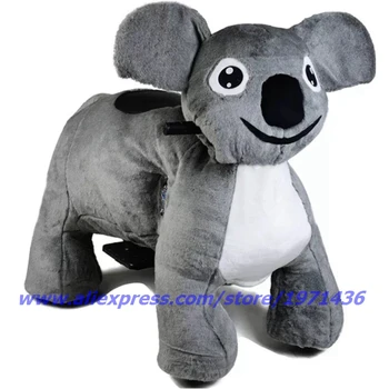 

Kiddie Rides Game Machine Remote Control Electric Cute Plush Animal Ride On Toys