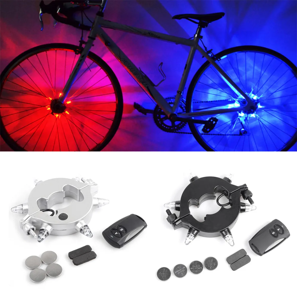 OUTAD Super Bright Remote Control Cycling Hub Light Waterproof LED Bike