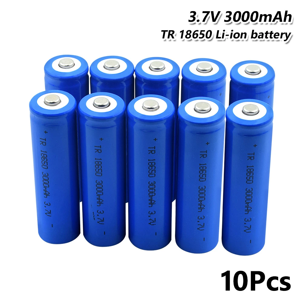 

18650 Battery 3000mAh 3.7V Rechargeable Cell For Power Rechargeable batteries discharge For E-cigarette18650 Li-ion Battery