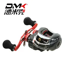 DMK baitcasing Рыболовная катушка 6,3: 1 11+ 1BB левая/правая рука Карп Рыболовная Капля воды колесо тяга 6 кг высокоскоростная Рыболовная катушка Pesca