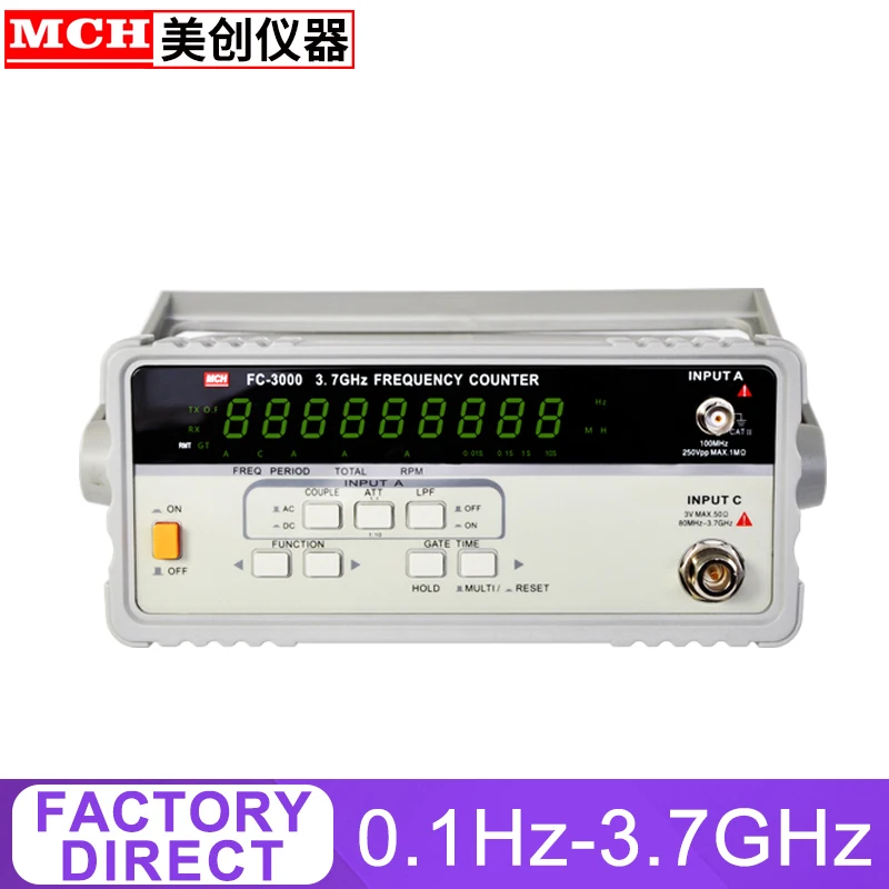 

Frequency Meter 0.1Hz - 3.7GHz Precision Frequency Meter 9 Digit Display 20m Vrms Frequency Counter