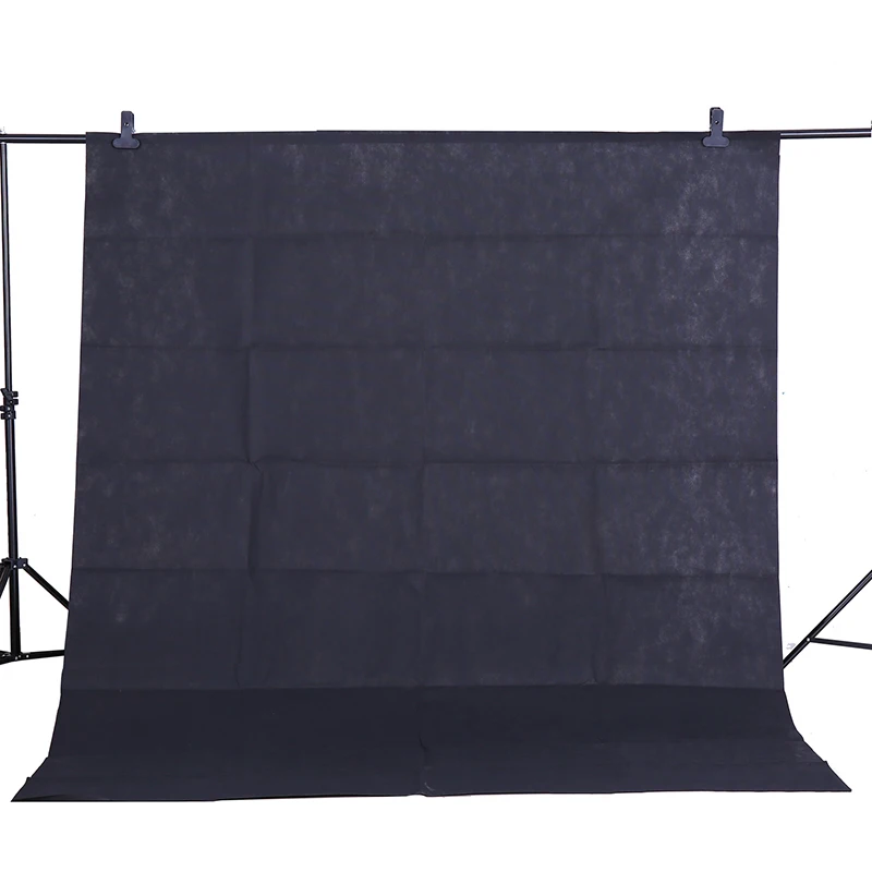 CY горячая Распродажа фото фон ткань 1,6*3 м/5 * 10FT черный Фотостудия нетканый фон фон Экран съемки портрета
