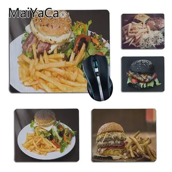 

MaiYaCa Boy Gift Pad French fries and Hamburger gamer play mats Rubber Mouse pad Size for 25X29cm 18x22cm Gaming Mousepads