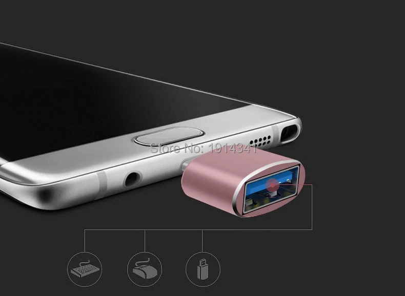 100 шт./лот usb type C OTG маленький телефонный адаптер USB-C к USB3.0 конвертер адаптер для Macbook/Для huawei USB 3,0 к USBC OTG