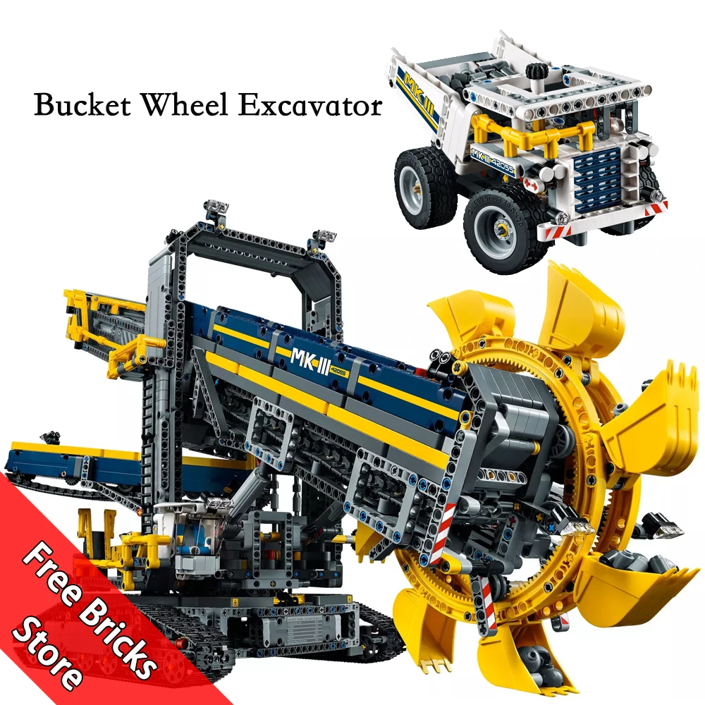

3927PCS Technic Bucket Wheel Excavator Set Model Building Blocks Toy Brick Kit for Children Compatible 42055 Christmas Gifts