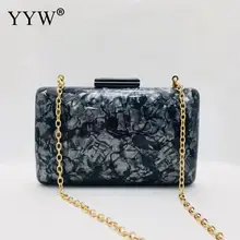 Новая сумка-клатч женские вечерние сумки акриловая сумка модный дизайн марширующий принт Женская сумка на плечо повседневные винтажные клатчи кошелек