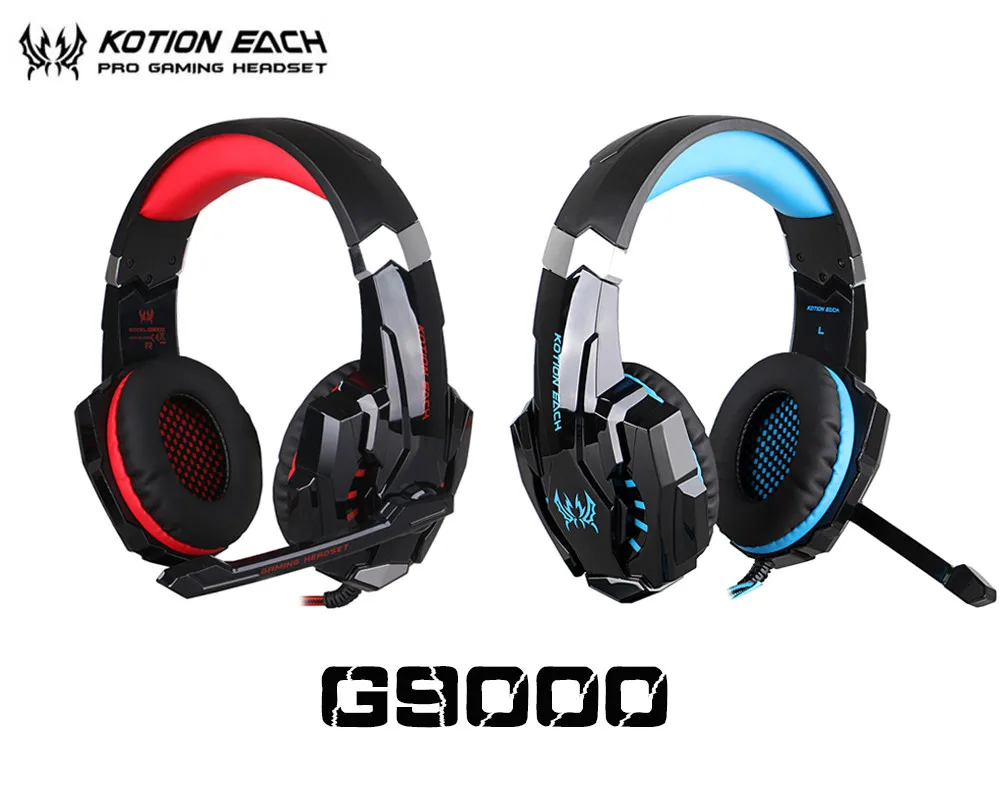 Gaming Headset Stereo Earphone Headphones with Mic LED Light for PS4 Gamepad New Xbox One Laptop PC Gamer (7)