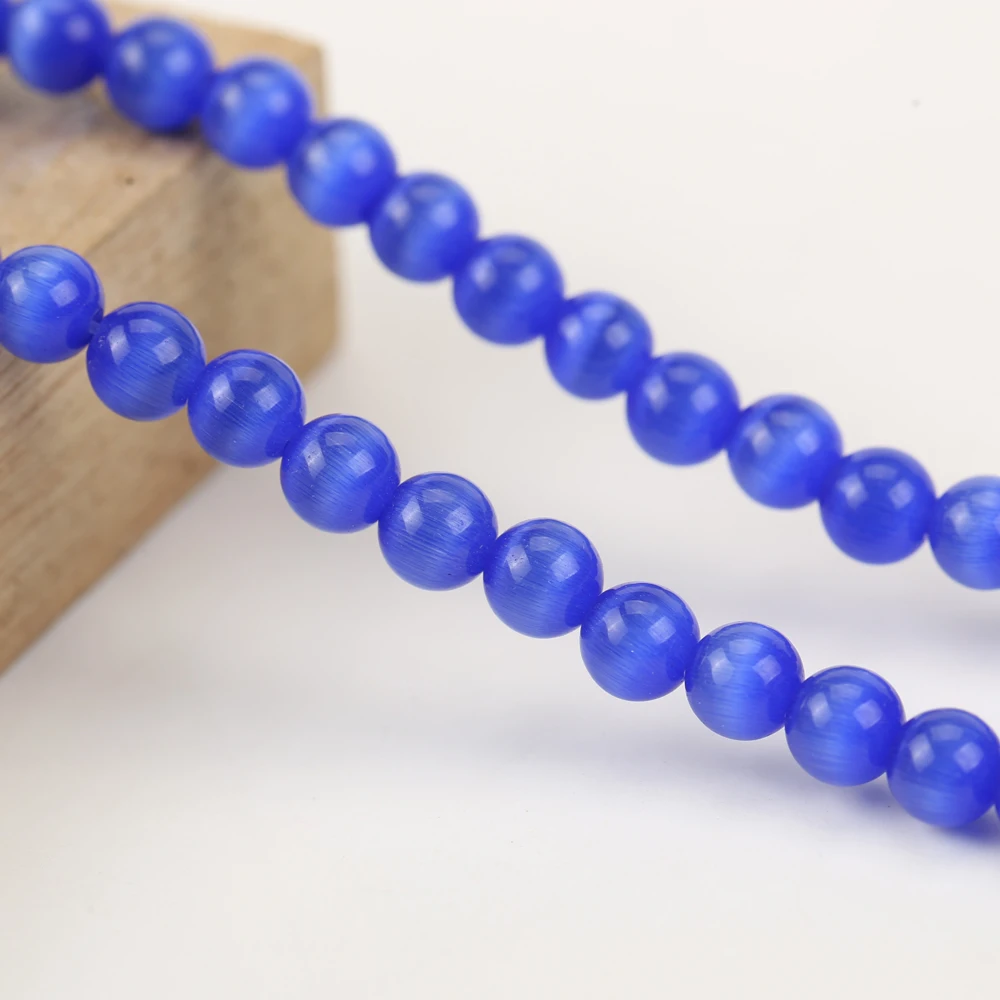 Gorgeous 8x12mm Blue Mexican Opal Cat's Eye Rice Beads – 13 Strands Of Handmade Jewelry Bliss