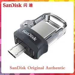 SanDisk OTG USB флеш-накопитель 32 Гб 16 Гб USB 3,0 двойной мини-накопитель 128 Гб 64 Гб флешки для ПК и телефонов Android для доставки