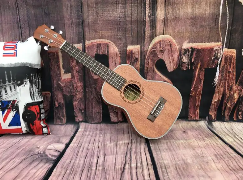 

Ukulele small guitar beginner 26-inch uklele full Sapele acoustic guitar free shipping