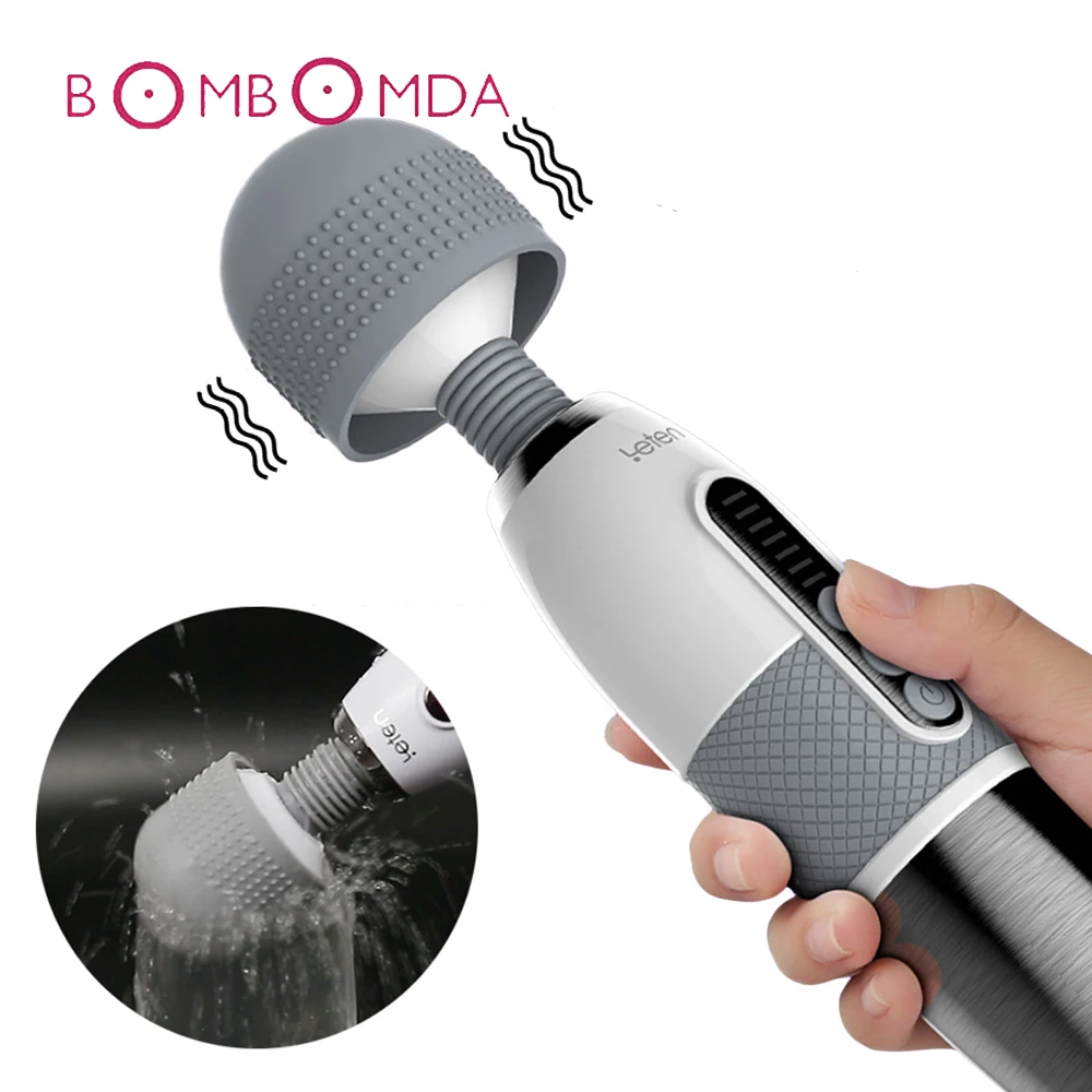 Rechargeable Heating Powerful Big Head Magic Stick Massager Vibrator Sex Toy for Woman AV Clitoris Stimulator | Красота и здоровье