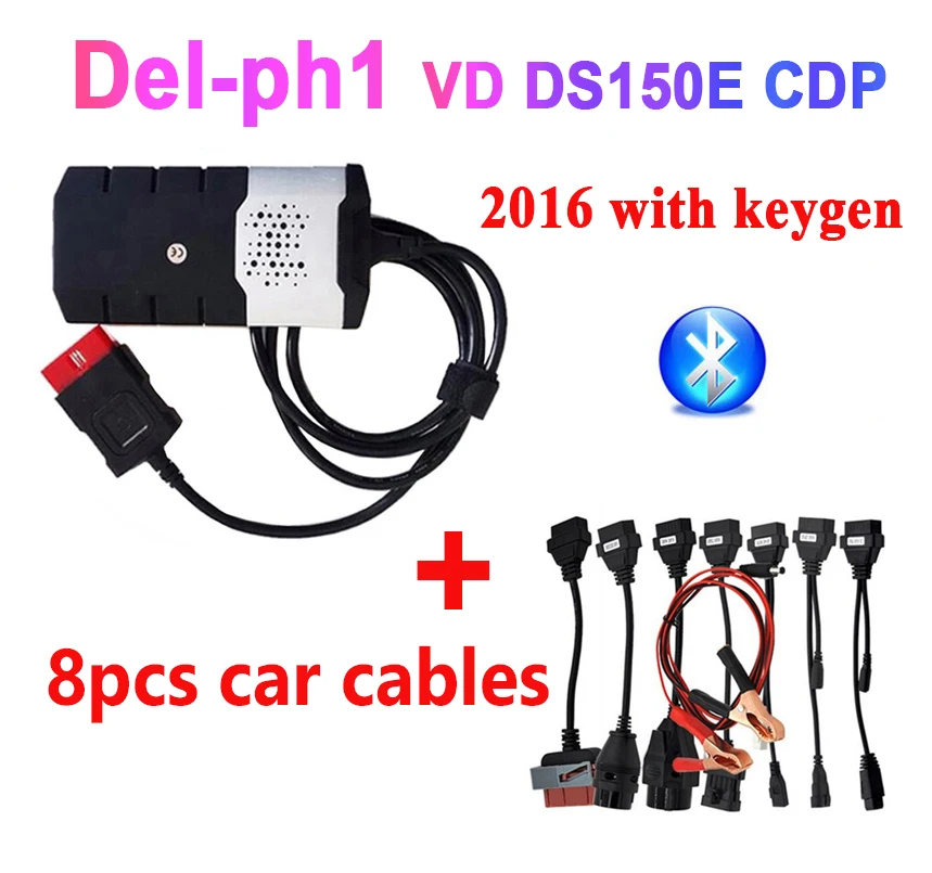 

2019 NEW VCI vd ds150e cdp pro plus 2016.r0 with keygen for delphis obd2 diagnostic repair tool led 3in1 Scanner for cars trucks