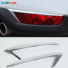 Для Mazda CX5, 2017-2018 2019 KF ABS Chrome задний отражатель Туман свет лампы крышка стикеры украшения отделка интимные аксессуары 2 шт