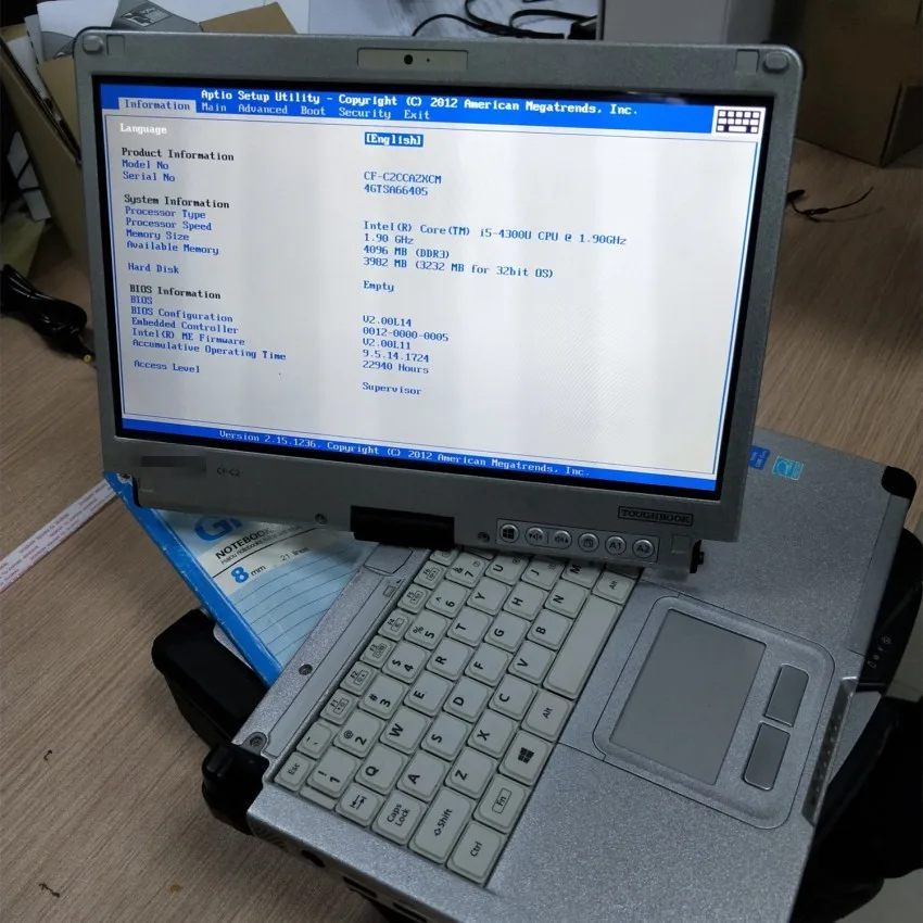 Твердотельный накопитель TOUGHBOOK 2020 06 CF C2 i5 4 Гб 360 гб SSD MB STAR C4/C5 полное по das/vediamond/dts8.16