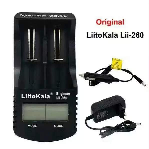 LiitoKala Lii-260 зарядное устройство для 18650 26650, ЖК-дисплей емкость батареи/внутреннее сопротивление/напряжение lii260