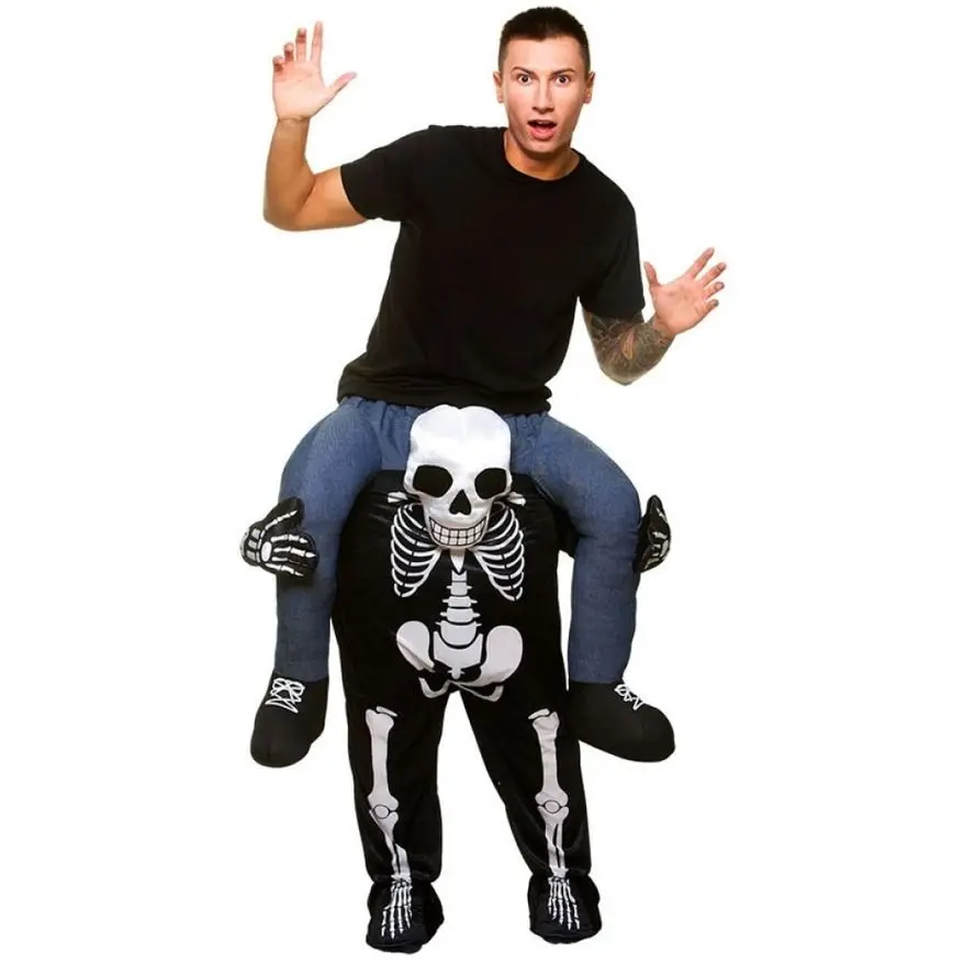 Skull Ride on Me Mascot Cosplay Costumes Carry Back Funny Pants Dress Up Oktoberfest Halloween Party Novelty Horse Riding Toys Skull Ride on Me Mascot Cosplay Costumes Carry Back Funny Pants Dress Up Oktoberfest Halloween Party Novelty Horse Riding Toys